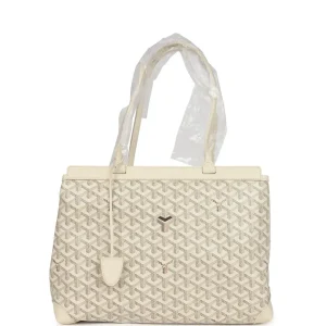 Superfake Goyard Goyardine Canvas Sand PM Bellechasse Bag Palladium Hardware