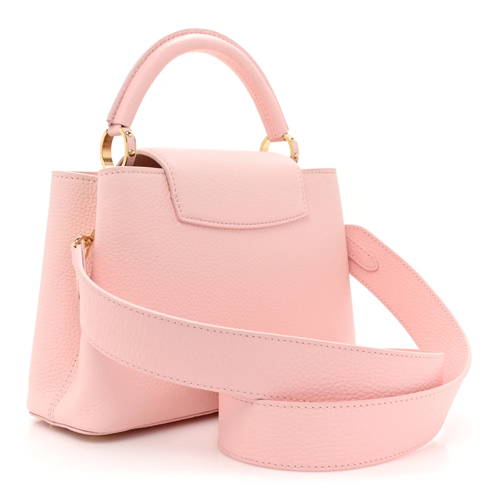 Superfake Louis Vuitton Capucines BB Rose Jasmin with Gold Hardware - Image 4