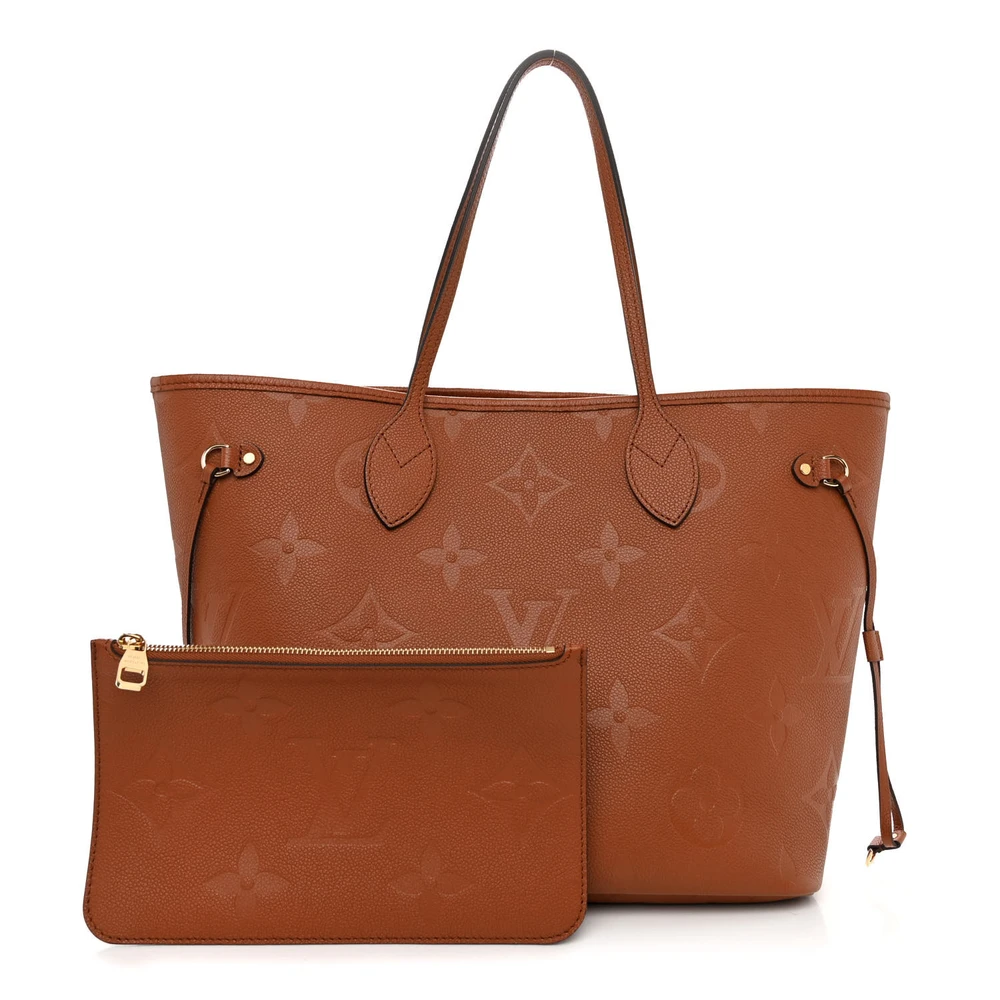Superfake Louis Vuitton Neverfull MM Cognac Empreinte Monogram Giant