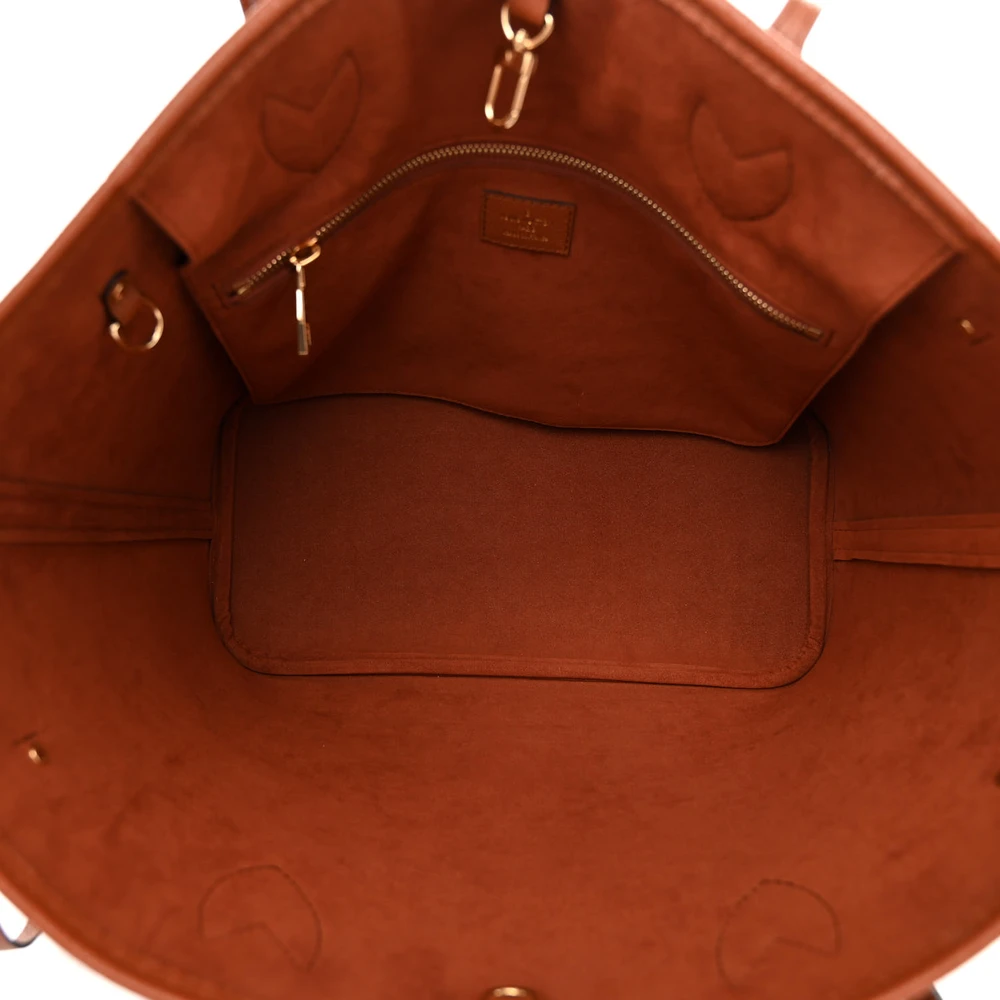 Superfake Louis Vuitton Neverfull MM Cognac Handbags for Less - Image 9