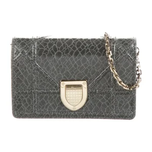 superfake dior grey patent mini diorama flap bag gold hardware