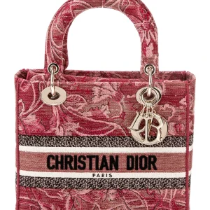 superfake dior red jacquard medium brocart d lite gold hardware